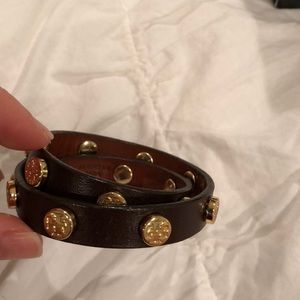 Tory Burch wrap logo bracelet